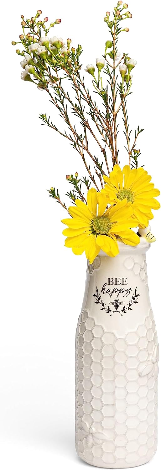 Ceramic Flower Vase, Flower Vase, Honeycomb Decor - 3 Ceramic Flower Vase, Flower Vase, Honeycomb Decor - 3